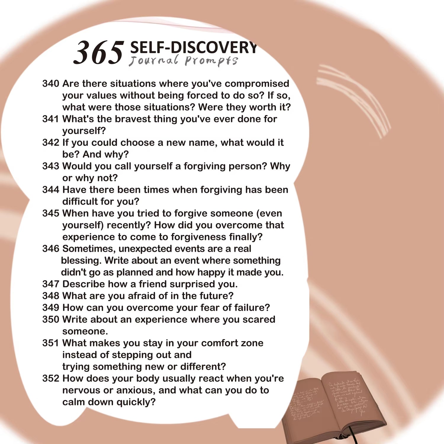 365Self-Discovery Prompts Journal,365Questions,A 365Day Journal Prompts for Self-Exploration/Self-Discovery,Healing,Reflection.