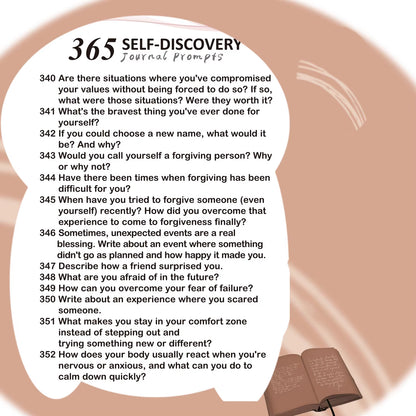 365Self-Discovery Prompts Journal,365Questions,A 365Day Journal Prompts for Self-Exploration/Self-Discovery,Healing,Reflection.