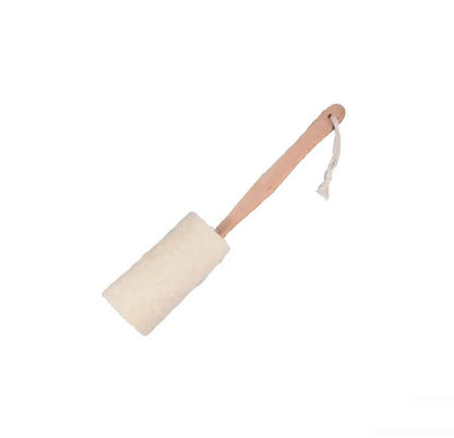 Natural Loofah Bath Brush W/Long Handle.