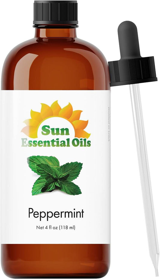 Peppermint Essential Oil, 4 oz. Sun Essential Oils