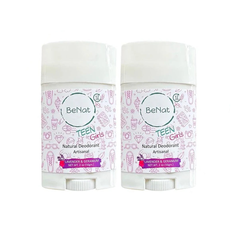 2-Pack All-Natural Deodorants for Kids & Teens