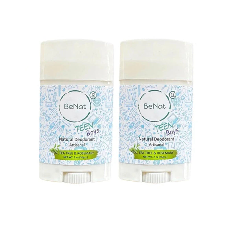 2-Pack All-Natural Deodorants for Kids & Teens